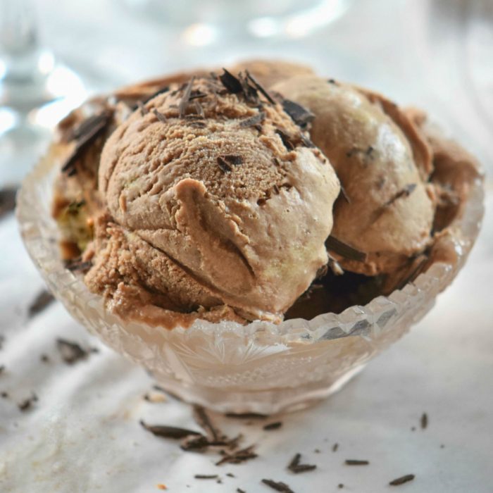 A rich and decadent chocolate sorbet recipe, so quick and easy. This chocolatey dessert is cool and refreshing with the texture of a smooth sorbet. A great dessert for 2.