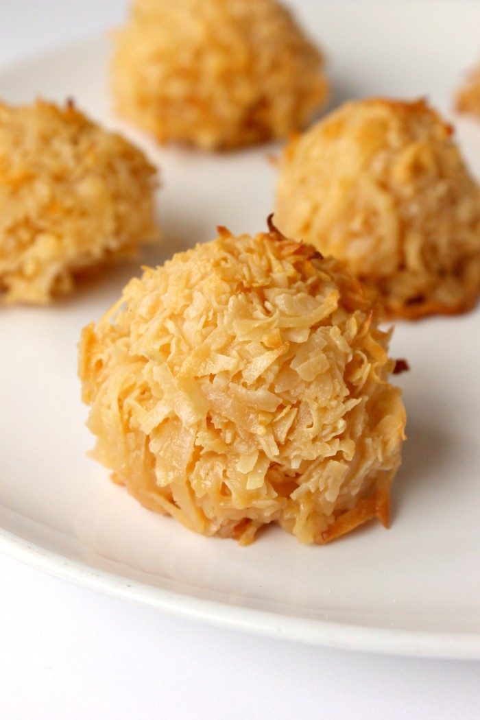 3-Ingredient Toasted Coconut Cookies ~ Simple Sweet Recipes