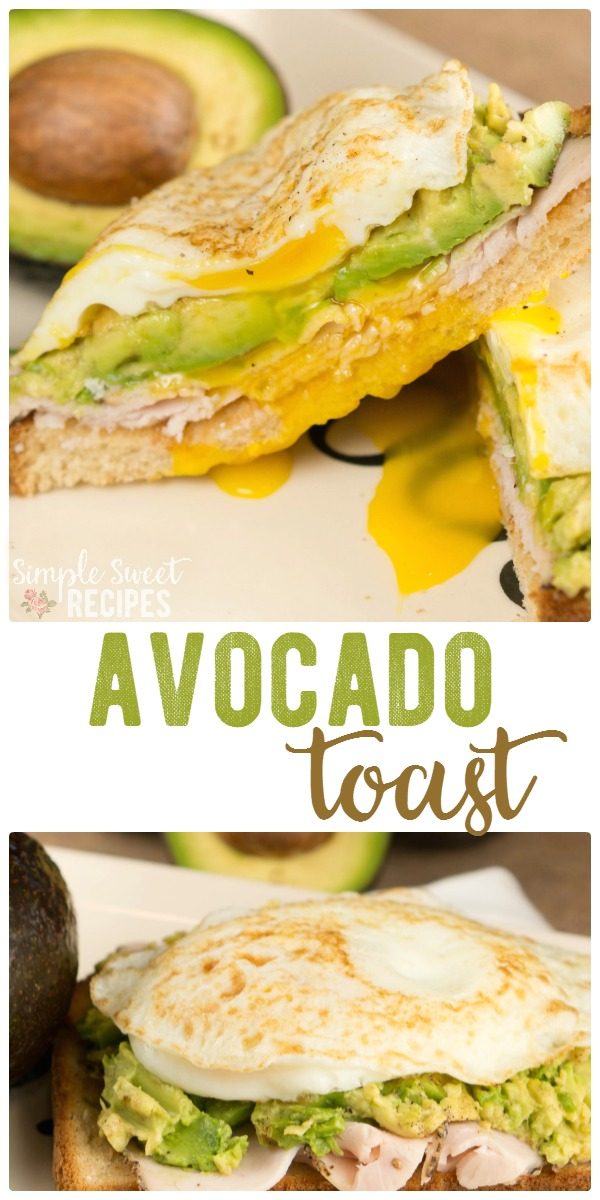 Avocado toast is the ultimate healthy breakfast recipe that's so incredibly easy. Layer turkey, a fried egg, and a big scoop of avocado! It is wholesome and delicious.