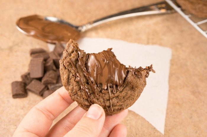 A bite of perfection in these Triple Chocolate Nutella Cookies. They are soft, chewy, creamy, chocolate overload cookies is a favorite treat dessert recipe..