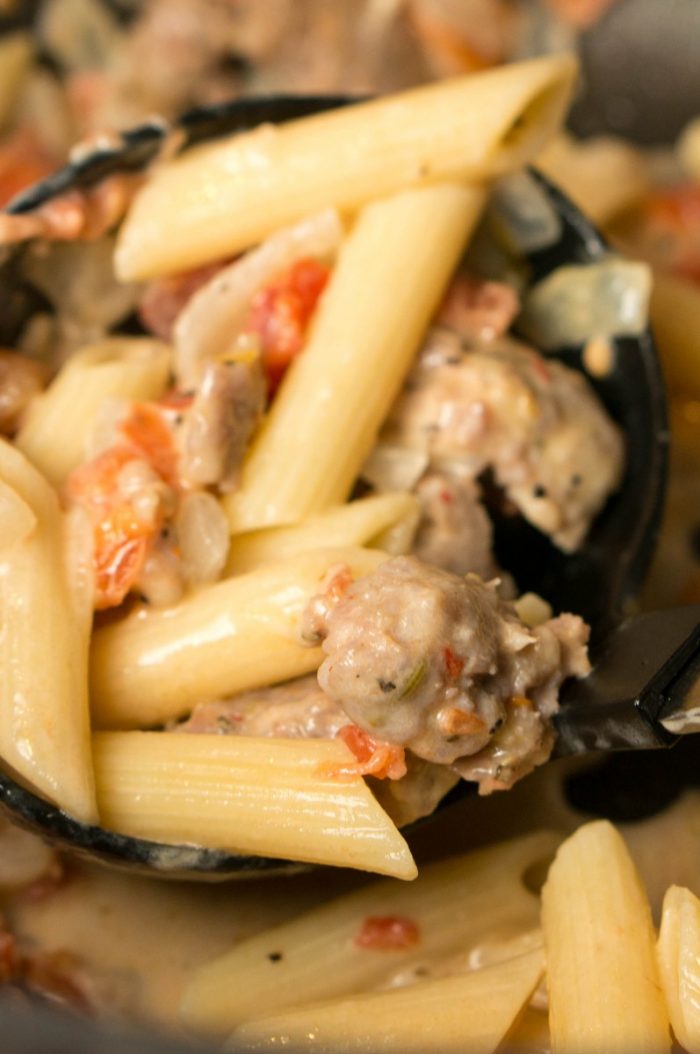hot italian sausage pasta dinner recipe