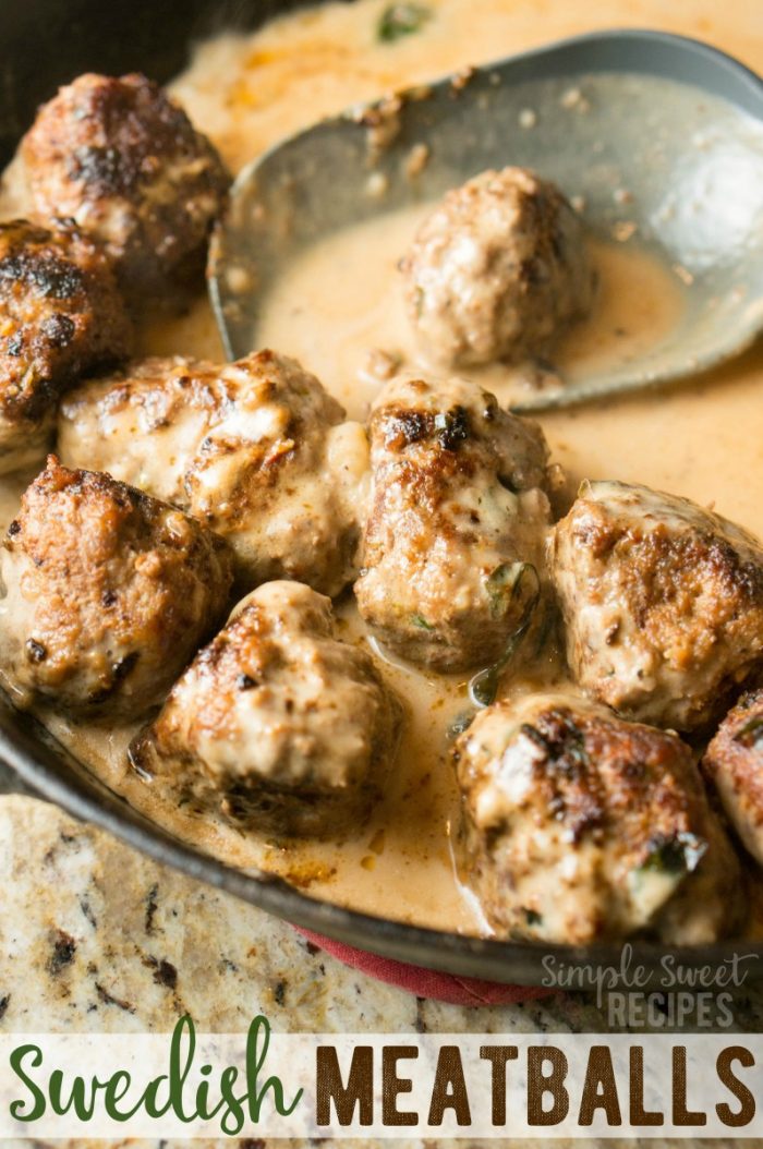 A simple dinner that packs a punch, everyone loves these swedish meatballs with sauce! Serve on rice or noodles for a filling, flavorful dinner recipe.