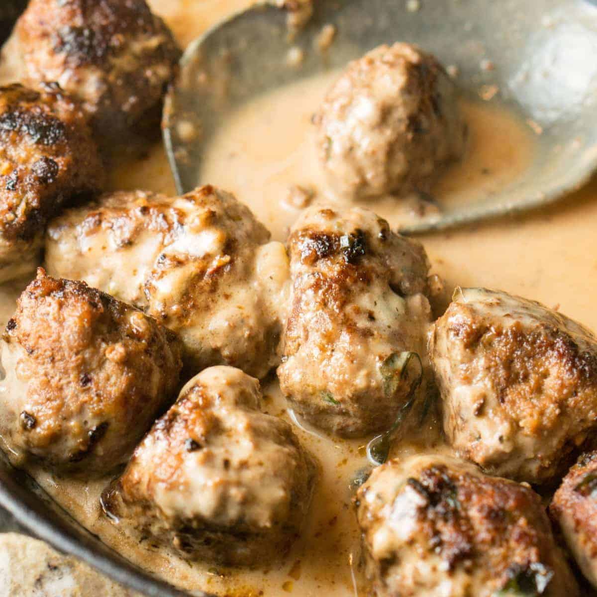 Swedish Meatballs and Sauce ~ Simple Sweet Recipes