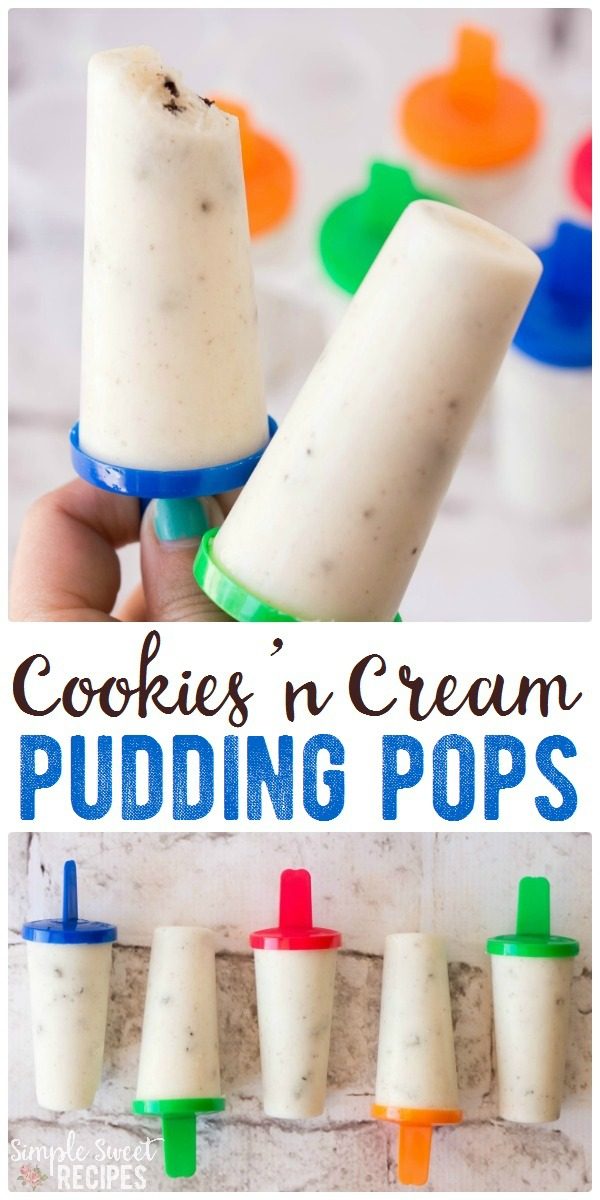 Enjoy your favorite OREO cookies in this creamy, delicious, summer treat of Cookies 'n Cream pudding pops! Just 5 minutes prep and 3 ingredients in this fun recipe for kids. 