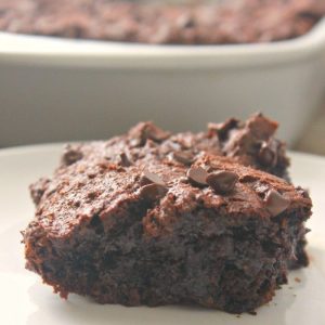 3-Ingredient Chocolate Pudding Brownies