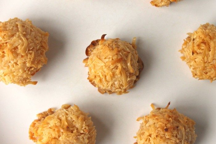 Gluten Free Toasted Coconut Cookies on a table