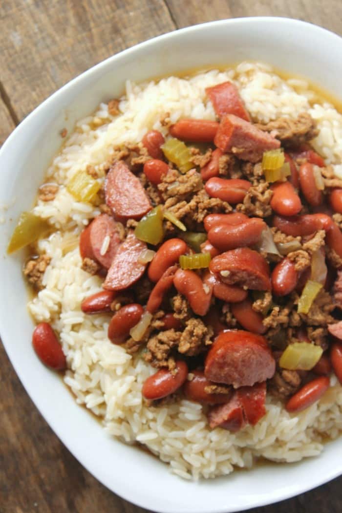 Red Beans and Rice with Ground Beef ~ Simple Sweet Recipes