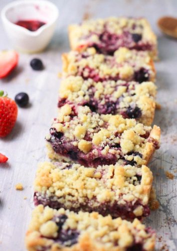 Mixed Berry Crumb Bars ~ Simple Sweet Recipes