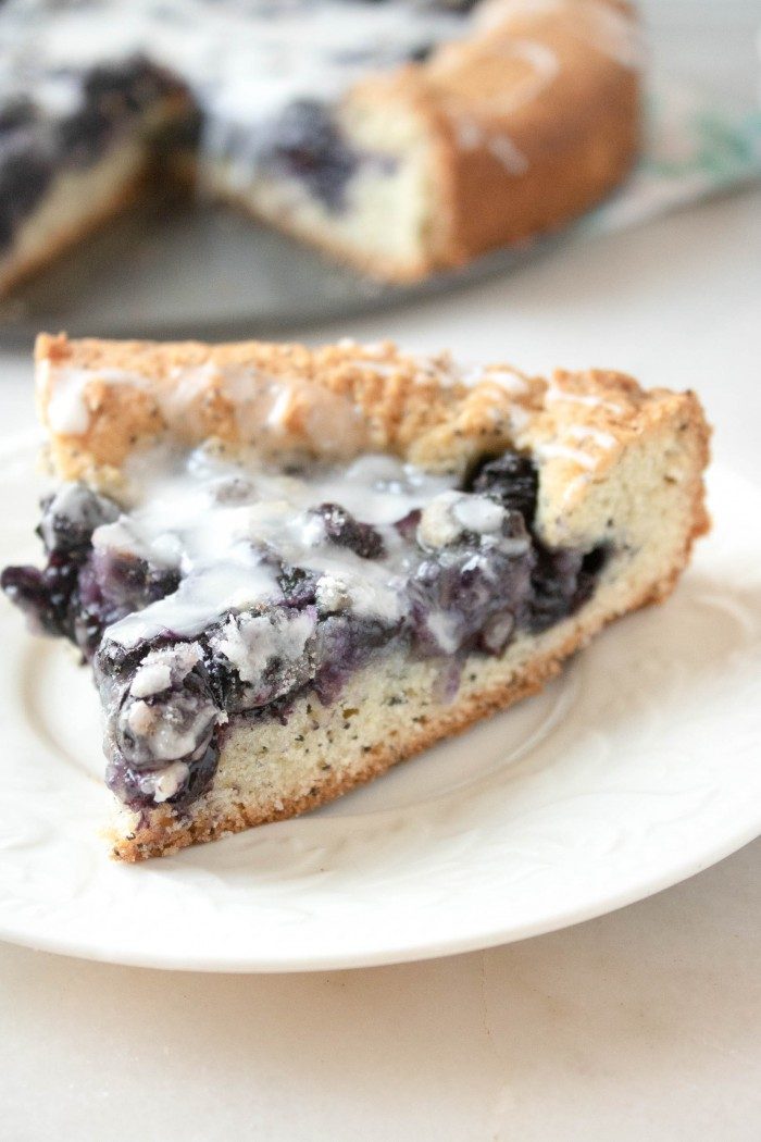 Is it breakfast or dessert? This Glazed Blueberry Poppy Seed Cake is so delicious, it's hard to tell. Either way, your family or guests will be impressed by the deliciousness of your baking abilities. 
