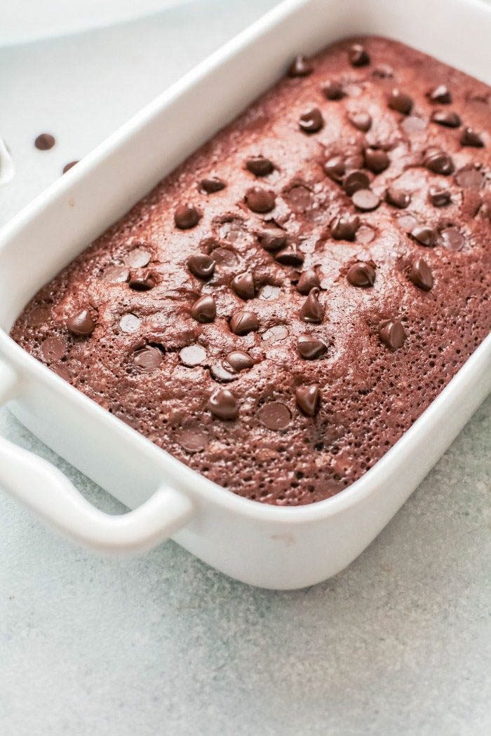 Box mix brownies with chocolate chips