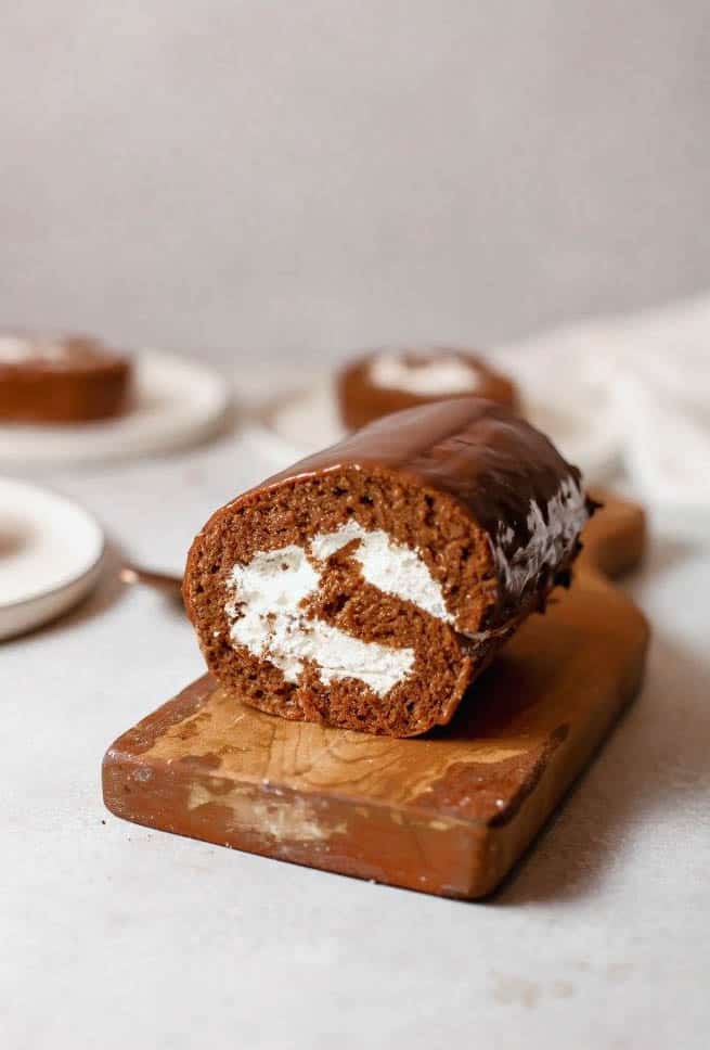 Homemade Chocolate Cake Swiss Rolls Recipe - Homemade Swiss Rolls 4 - Simple Sweet Recipes