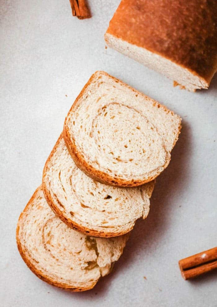 Easy Swirl Cinnamon Loaf Bread Recipe - cinnamon sugar loaf bread 1 - Simple Sweet Recipes